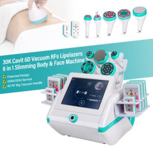 6 in 1 80K Cavitation Body Shape Slimming Vacuum RF Skin Tightening & Fat Loss Machine