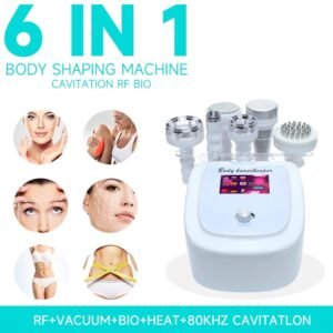 6 IN 1 Ultrasonic 80K Cavitation RF Face Skin Anti Cellulite Vacuum Massage Face Tightening Body Slimming Machine