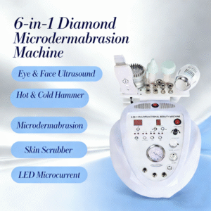 6 in 1 Diamond Microdermabrasion Vacuum Cleaner Blackhead Removal Skin Moisturizing Machine