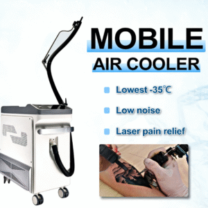 360 Degree Adjustable Skin Cooling Machine -35 ℃ air Cooling Machine for Pain Relief Compression Use Tattoo Laser