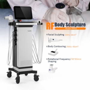 3 in 1 Trufat RF Body Sculpting Facial Lift and Tensioning Reduce Double Chin Belly Belt Slimming Machine