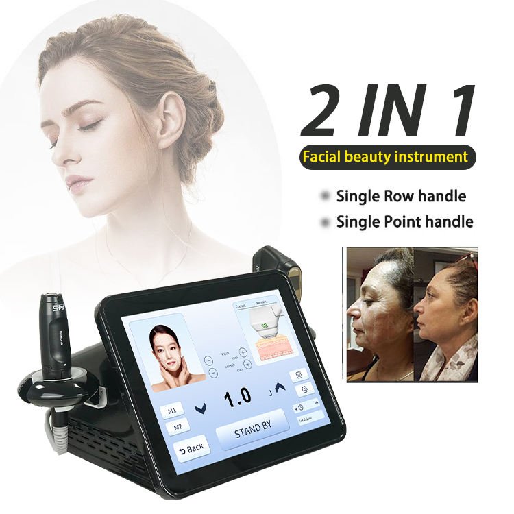 2 in 1 HIFU Anti-Wrinkle Facial Lifting Skin Tightening Body Sliming Skincare Beauty Machine