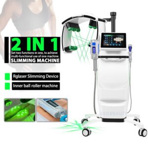 Professional 2 in 1 532nm & 635nm Emerald Green Laser Endosphere Inner Ball Roller LED Light Therapy Endos Roller Treatment Fat Removal Weight Loss Machine