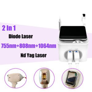 2 in 1 Multifunctional Diode Laser Picosecond Laser 3 Wavelength 755 808 1064nm Hair Removal Tatooo Removal Machine