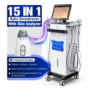 15 in 1 Hydra Dermabrasion Deep Cleansing Microdermabrasion Skin Rejuvenation Oxygen Jet Analyzer Facial Care Machine