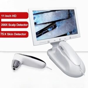 Skin Hair Scalp Detector Hair Follicle Facial Skin Oil Moisture Magnifying Detector 11 Inch HD LCD Screen Microscope Tester